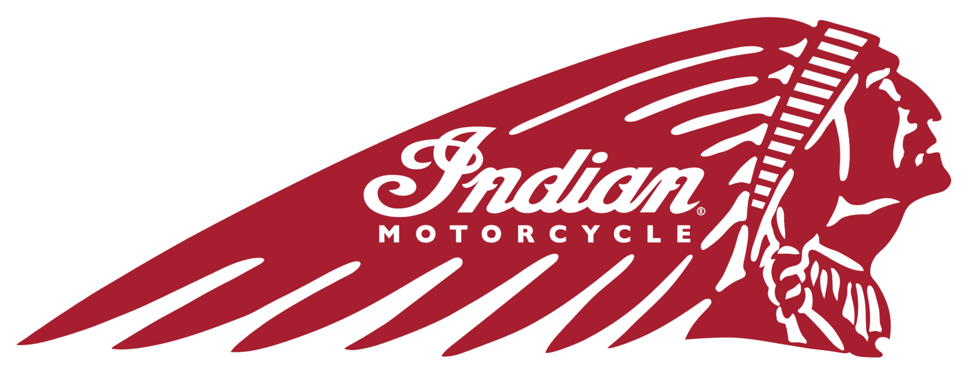 Logo Indian Motorcycle cu profil stilizat nativ american