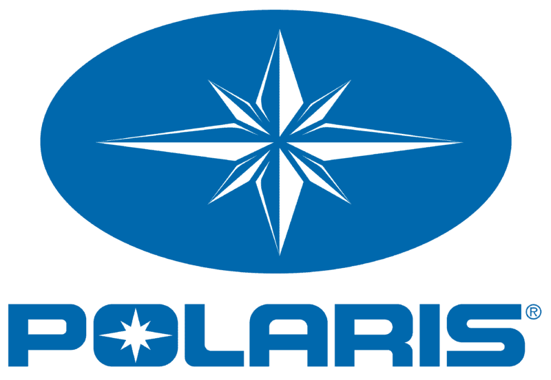 Sigla albastră Polaris cu stea stilizată